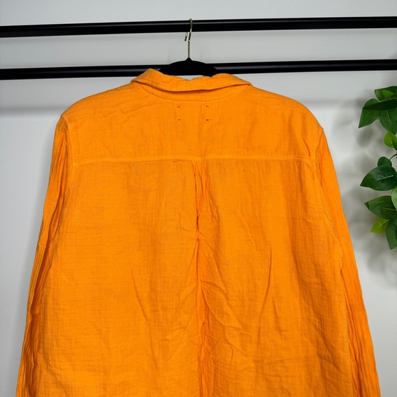 Xirena Gauze Cotton Scout Button Down Blouse size L Large - Picture 6 of 11